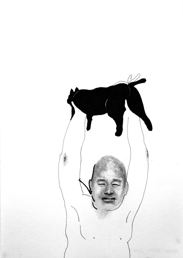 森田リナ 作 野菊図 和紙 アクリル画 原画 ハンドメイド 3258_52b3e20d8b98f617164772.jpg